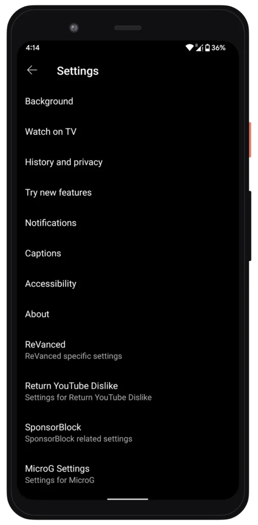 YouTube Revanced APK S3