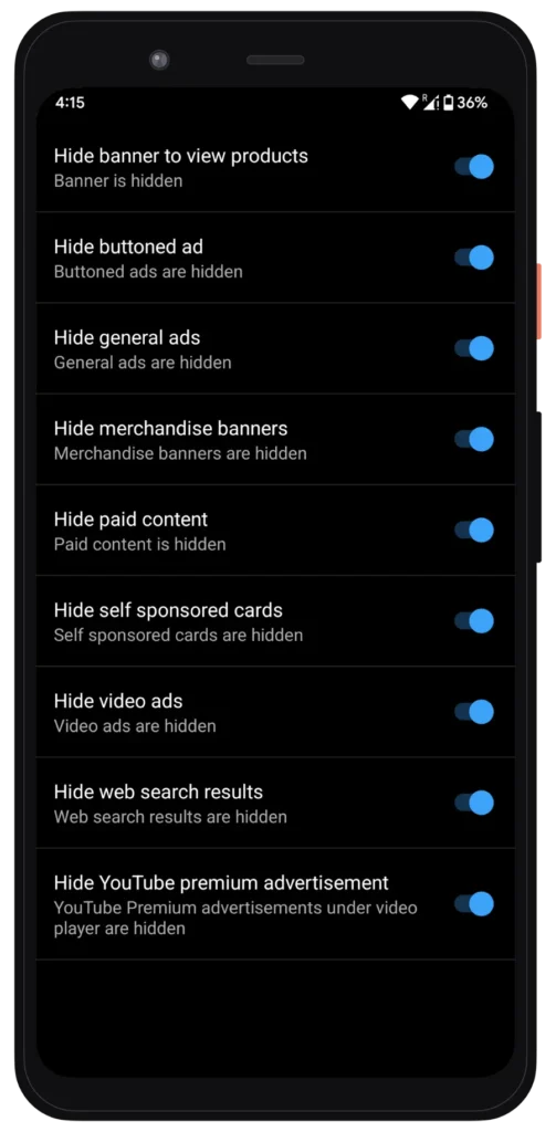 YouTube vernieuwd APK S5